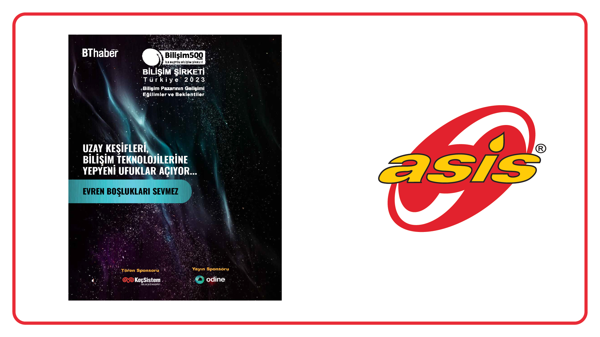 2023 Bilişim 500 Şirketi Listesinde Çeşitli Kategorilerde Üst Sıralarda Yer Aldık