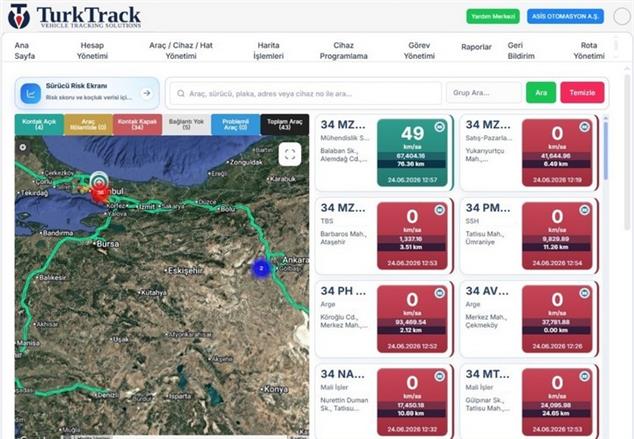 TurkTrack Araç Takip Yazılımı